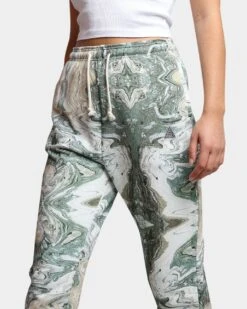 HUF Women's Swirl Fleece Pants Olive 15 HUF Women's Swirl Fleece Pants Olive -Sportswear Women Store 03009386 YO100 womens 0060