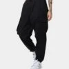 Calvin Klein Seasonal Washed Cargo Pants Ck Black -Sportswear Women Store 03009394 YC966 womens 0010