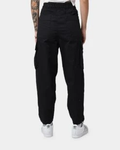 Calvin Klein Seasonal Washed Cargo Pants Ck Black -Sportswear Women Store 03009394 YC966 womens 0040