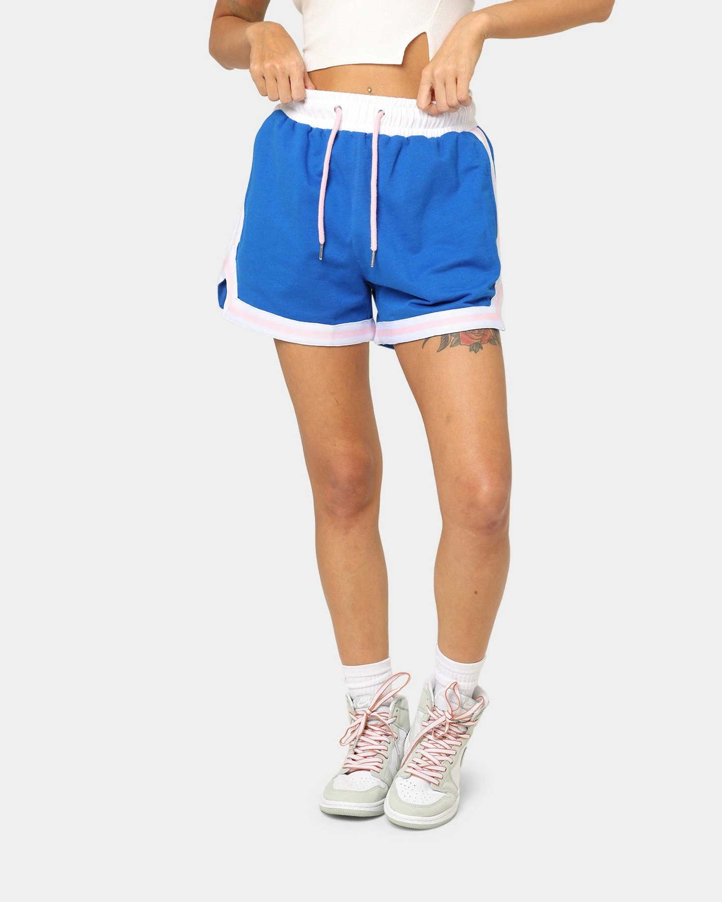EN ES Women's Zenni Terry Shorts Cobalt Blue 3 EN ES Women's Zenni Terry Shorts Cobalt Blue