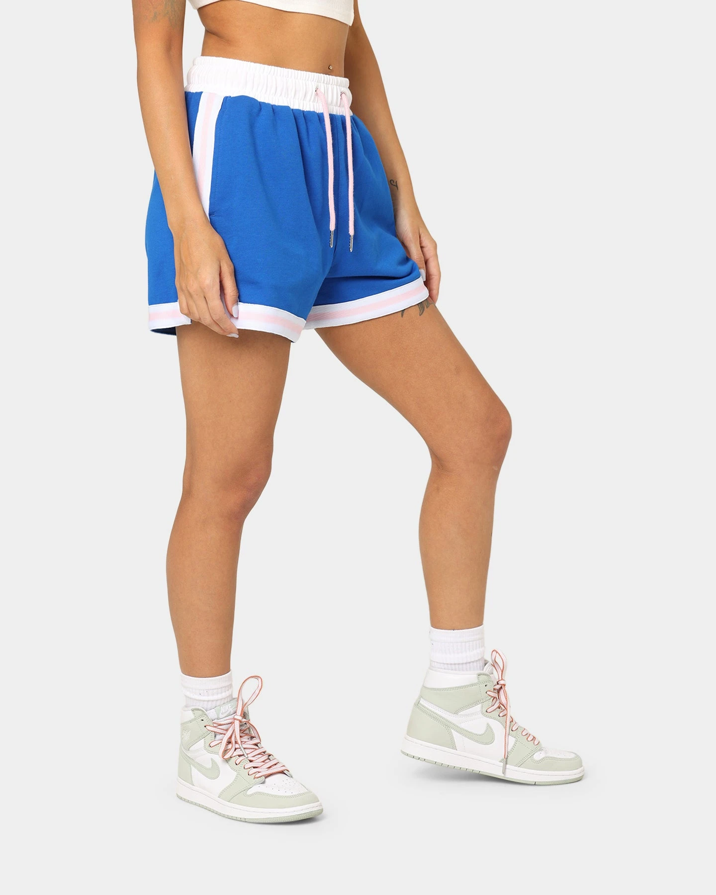 EN ES Women's Zenni Terry Shorts Cobalt Blue 7 EN ES Women's Zenni Terry Shorts Cobalt Blue - Image 5