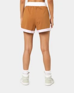 EN ES Women's Zenni Terry Shorts Tan/Stripe -Sportswear Women Store 03009400 YT027 womens 0040