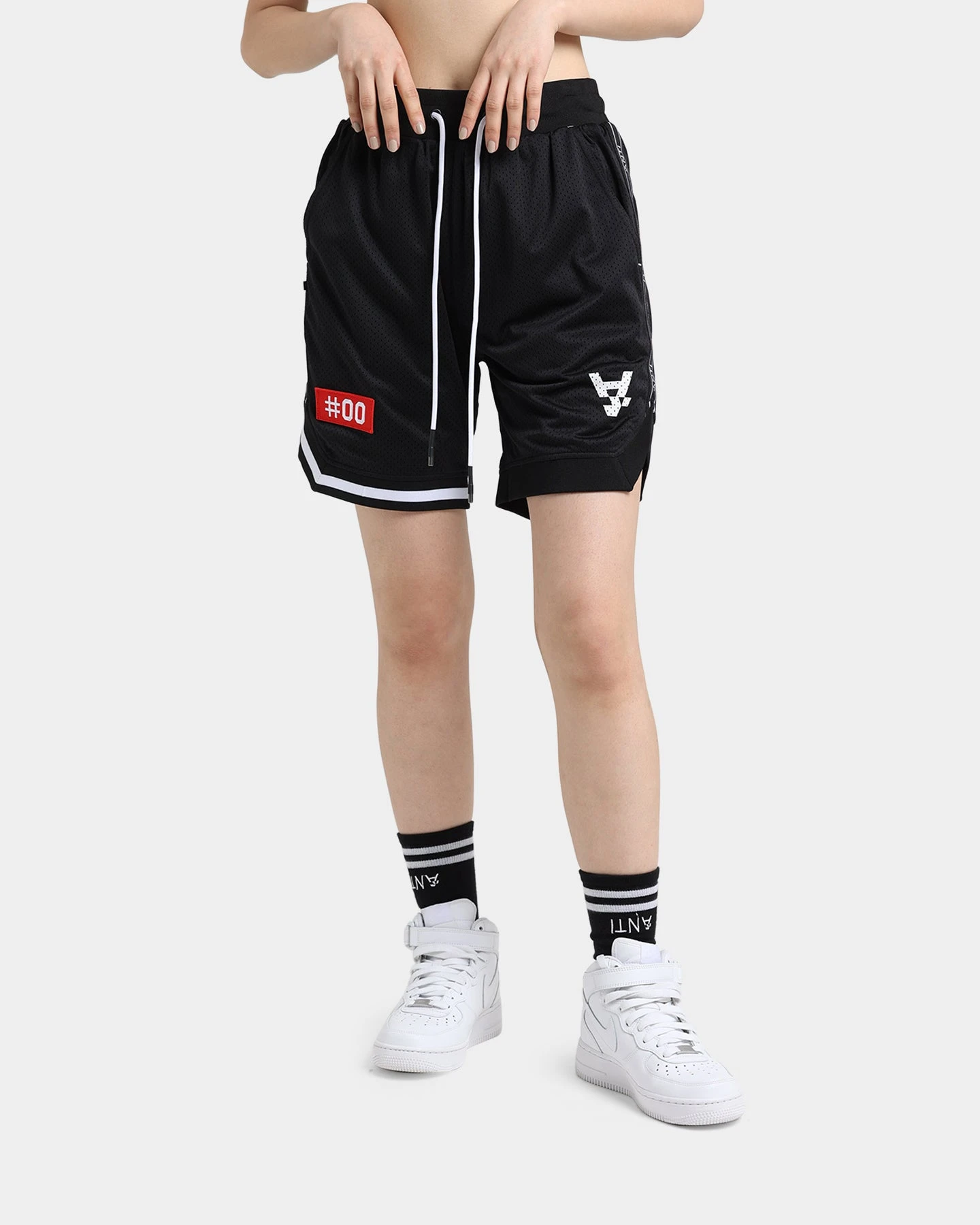The Anti Order Off Season Basketball Shorts Black/White 3 The Anti Order Off Season Basketball Shorts Black/White