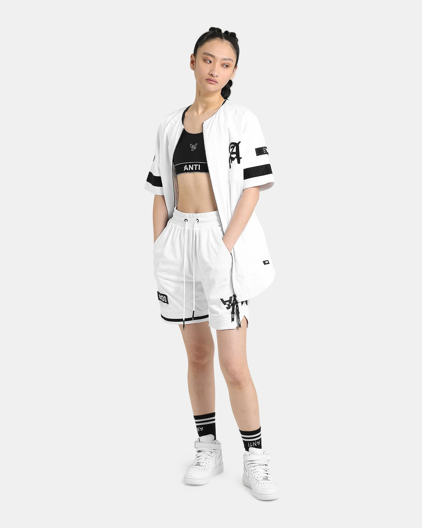 The Anti Order Off Season Basketball Shorts White/Black 4 The Anti Order Off Season Basketball Shorts White/Black - Image 2