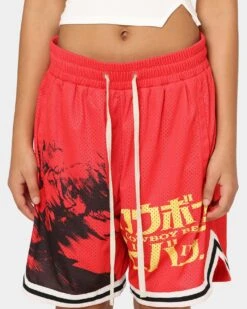 Goat Crew X Cowboy Bebop Bebop Group Shorts Red 13 Goat Crew X Cowboy Bebop Bebop Group Shorts Red -Sportswear Women Store 03009564 YR001 womens 00030