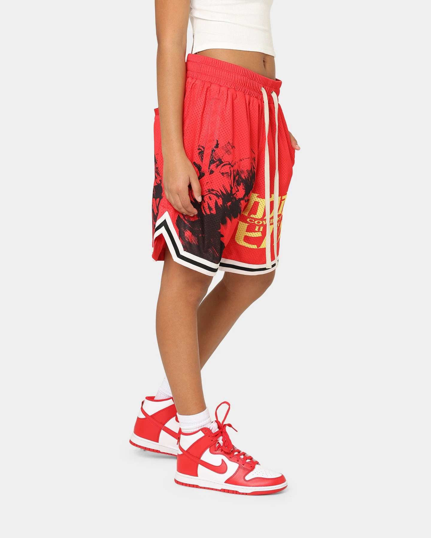 Goat Crew X Cowboy Bebop Bebop Group Shorts Red 7 Goat Crew X Cowboy Bebop Bebop Group Shorts Red - Image 5