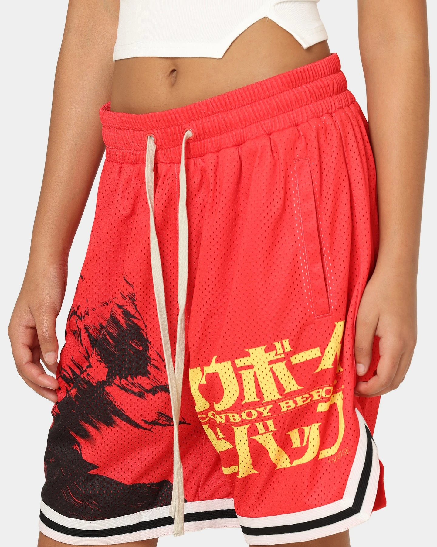 Goat Crew X Cowboy Bebop Bebop Group Shorts Red 9 Goat Crew X Cowboy Bebop Bebop Group Shorts Red - Image 7
