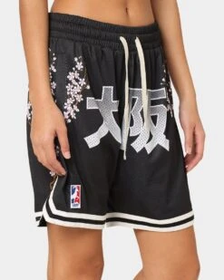 Goat Crew Cherry Blossom Shorts Black/White -Sportswear Women Store 03009566 YB012 womens 0070