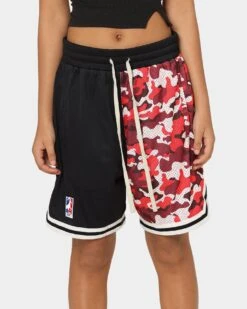 Goat Crew Half Camo Shorts Black/Red -Sportswear Women Store 03009567 YB004 womens 00030