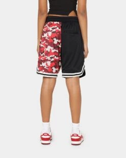 Goat Crew Half Camo Shorts Black/Red -Sportswear Women Store 03009567 YB004 womens 00040