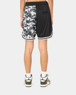 Goat Crew Half Camo Shorts Black/Black 14 Goat Crew Half Camo Shorts Black/Black -Sportswear Women Store 03009567 YB015 womens 0040