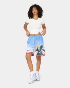 Goat Crew X Bleach Ichigo Flame Shorts Blue 12 Goat Crew X Bleach Ichigo Flame Shorts Blue -Sportswear Women Store 03009568 YX001 womens 00020