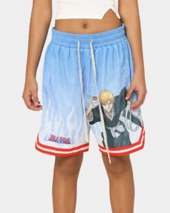 Goat Crew X Bleach Ichigo Flame Shorts Blue 13 Goat Crew X Bleach Ichigo Flame Shorts Blue -Sportswear Women Store 03009568 YX001 womens 00030
