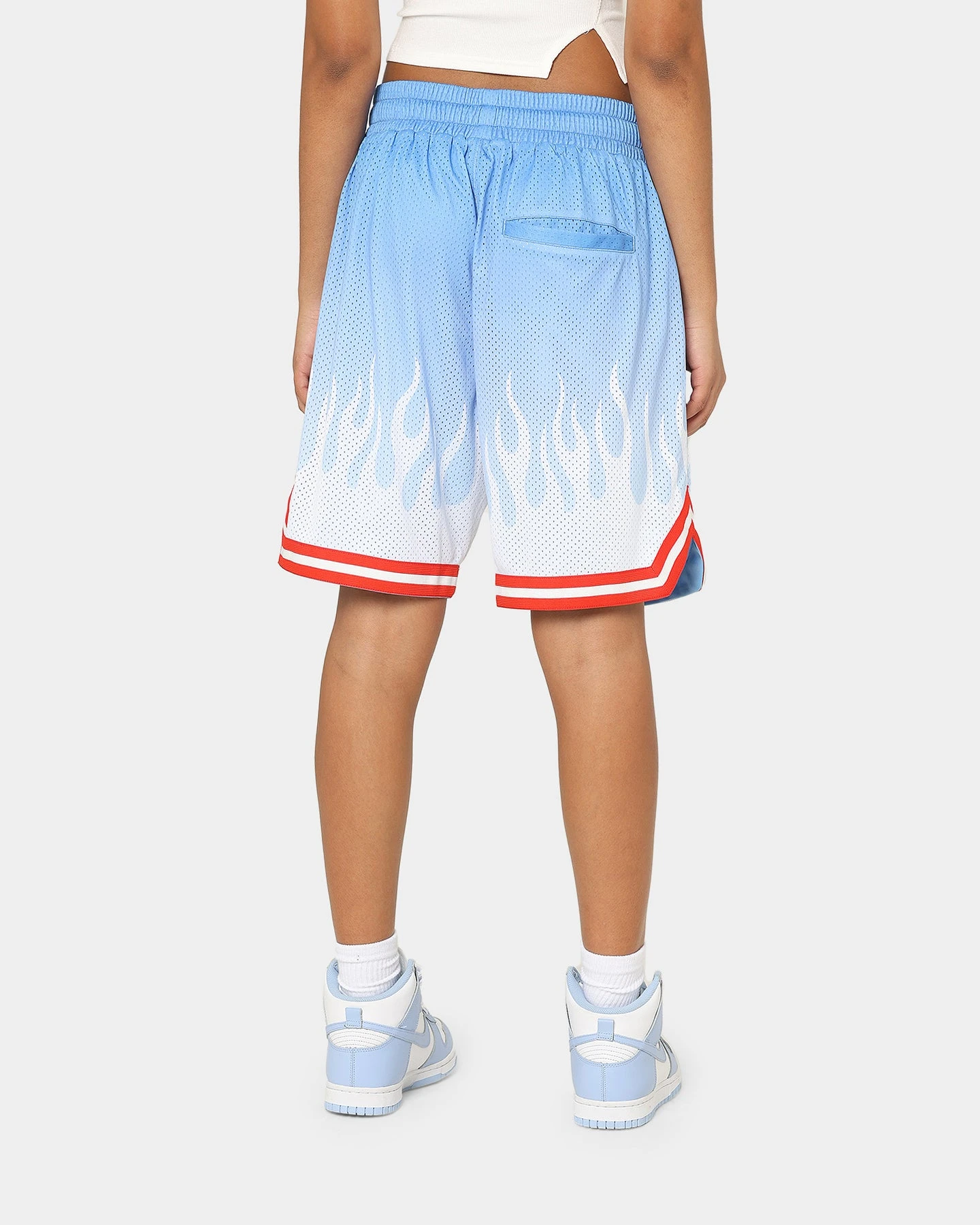 Goat Crew X Bleach Ichigo Flame Shorts Blue 6 Goat Crew X Bleach Ichigo Flame Shorts Blue - Image 4