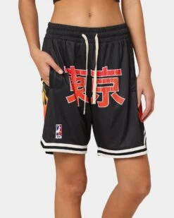 Goat Crew Kanji Flame Shorts Black/White -Sportswear Women Store 03009569 YB012 womens 0070