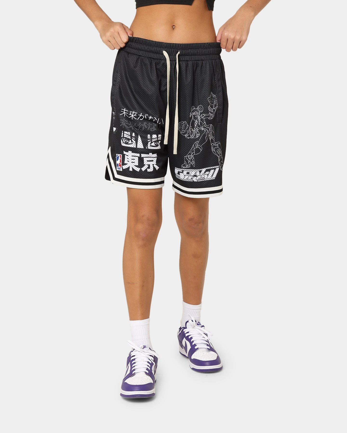 Goat Crew Patchwork Shorts Black/White 3 Goat Crew Patchwork Shorts Black/White