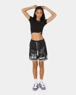 Goat Crew Patchwork Shorts Black/White 12 Goat Crew Patchwork Shorts Black/White -Sportswear Women Store 03009570 YB012 womens 0020