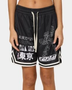 Goat Crew Patchwork Shorts Black/White 13 Goat Crew Patchwork Shorts Black/White -Sportswear Women Store 03009570 YB012 womens 0030
