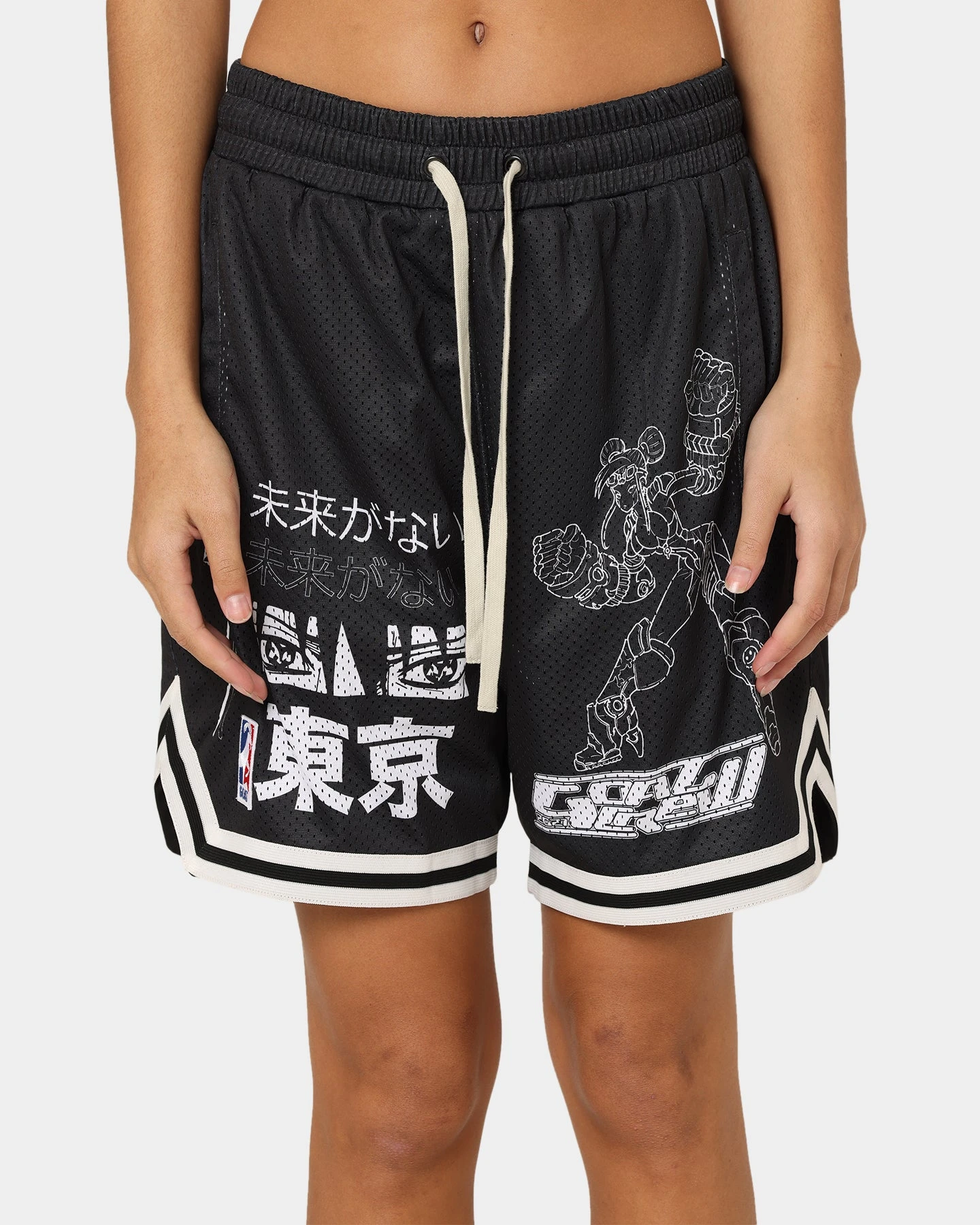 Goat Crew Patchwork Shorts Black/White 5 Goat Crew Patchwork Shorts Black/White - Image 3