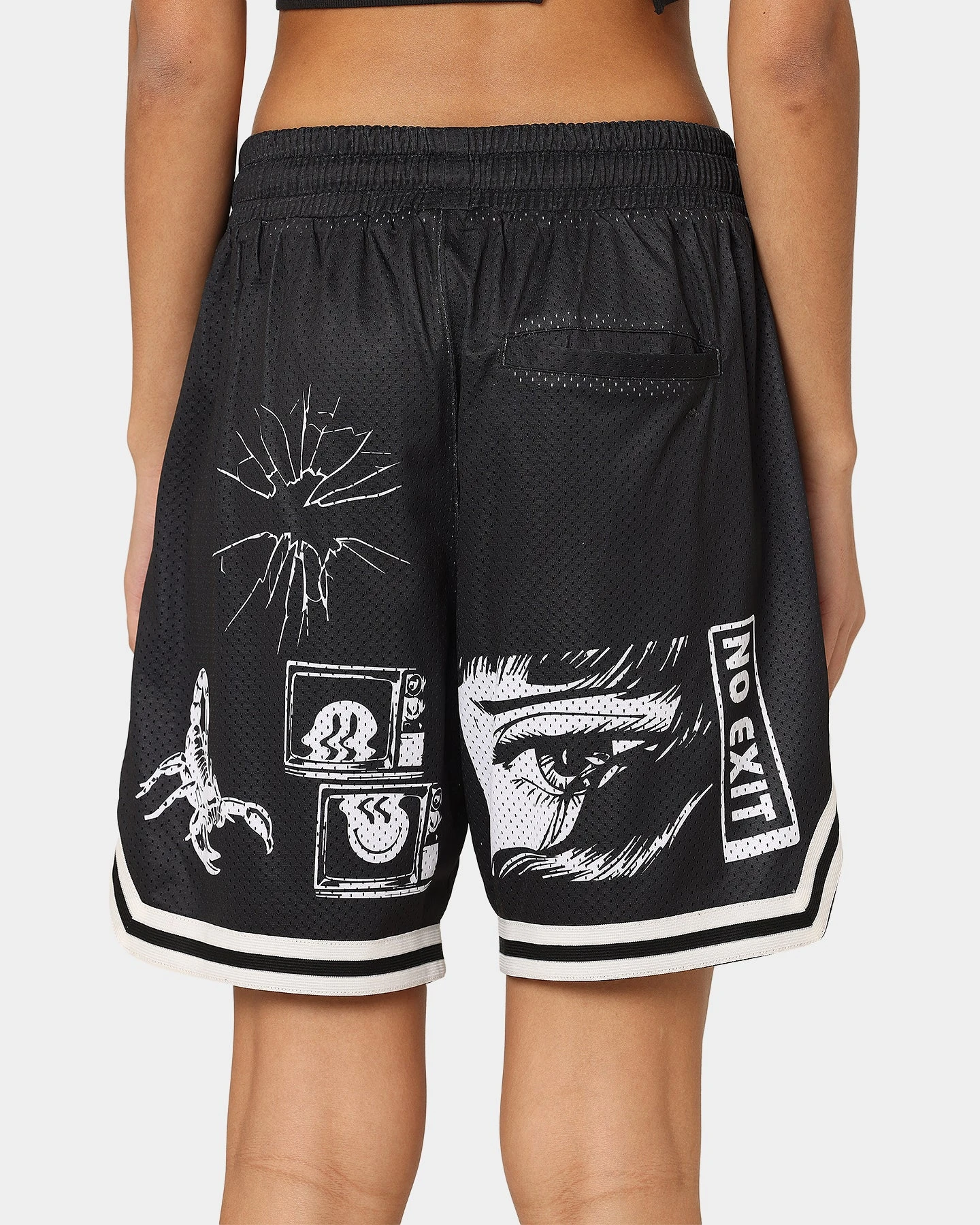 Goat Crew Patchwork Shorts Black/White 10 Goat Crew Patchwork Shorts Black/White - Image 8