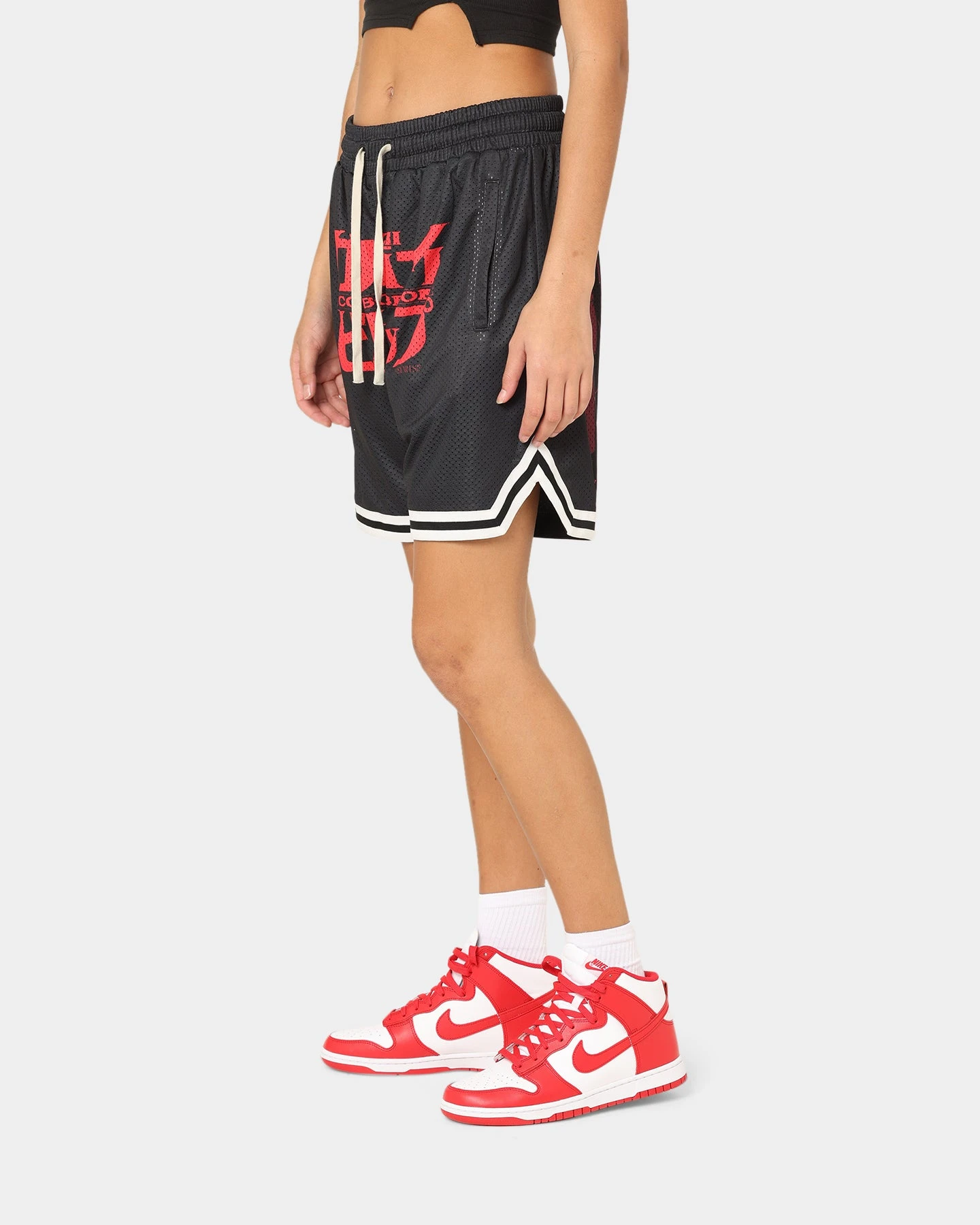 Goat Crew X Cowboy Bebop Spike Solo Shorts Black/Red 8 Goat Crew X Cowboy Bebop Spike Solo Shorts Black/Red - Image 6