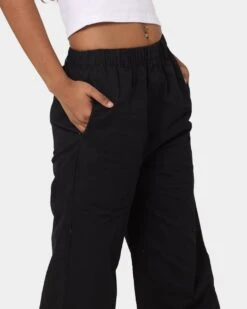 X-Girl Women's Easy Straight Pant Black -Sportswear Women Store 03009616 YB001 womens 0030