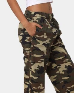 X-Girl Women's Easy Straight Pant Camo -Sportswear Women Store 03009616 YC001 womens 0030