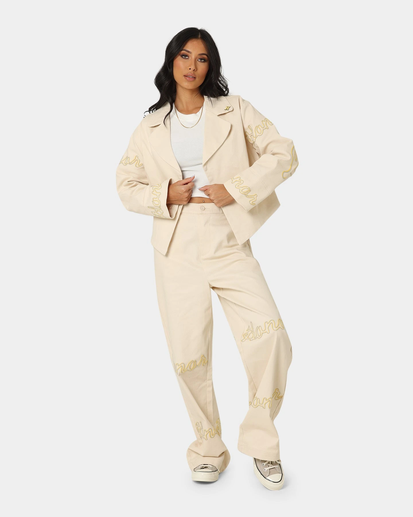 Honor The Gift Women's Hollywood Pants Cream 4 Honor The Gift Women's Hollywood Pants Cream - Image 2