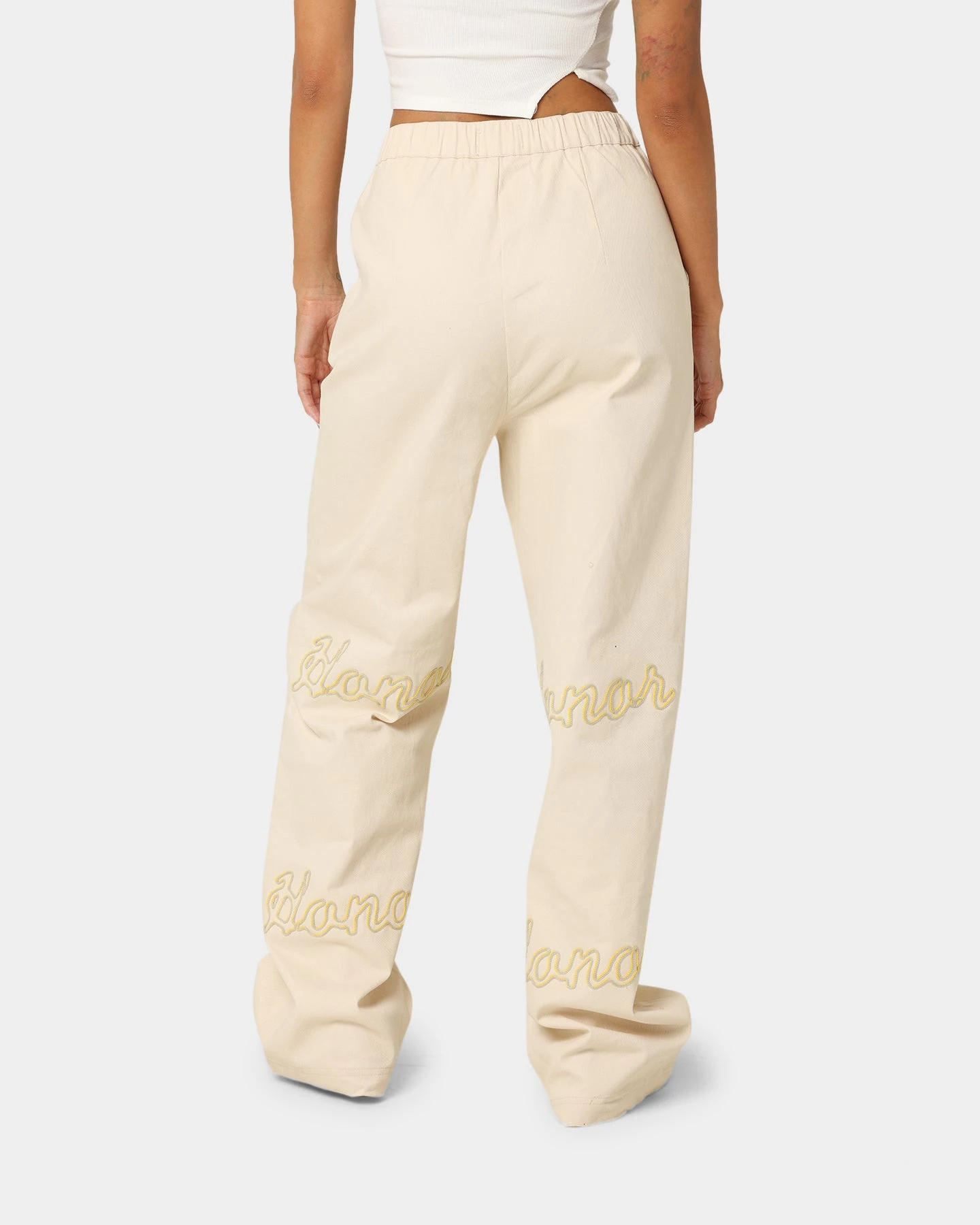 Honor The Gift Women's Hollywood Pants Cream 6 Honor The Gift Women's Hollywood Pants Cream - Image 4