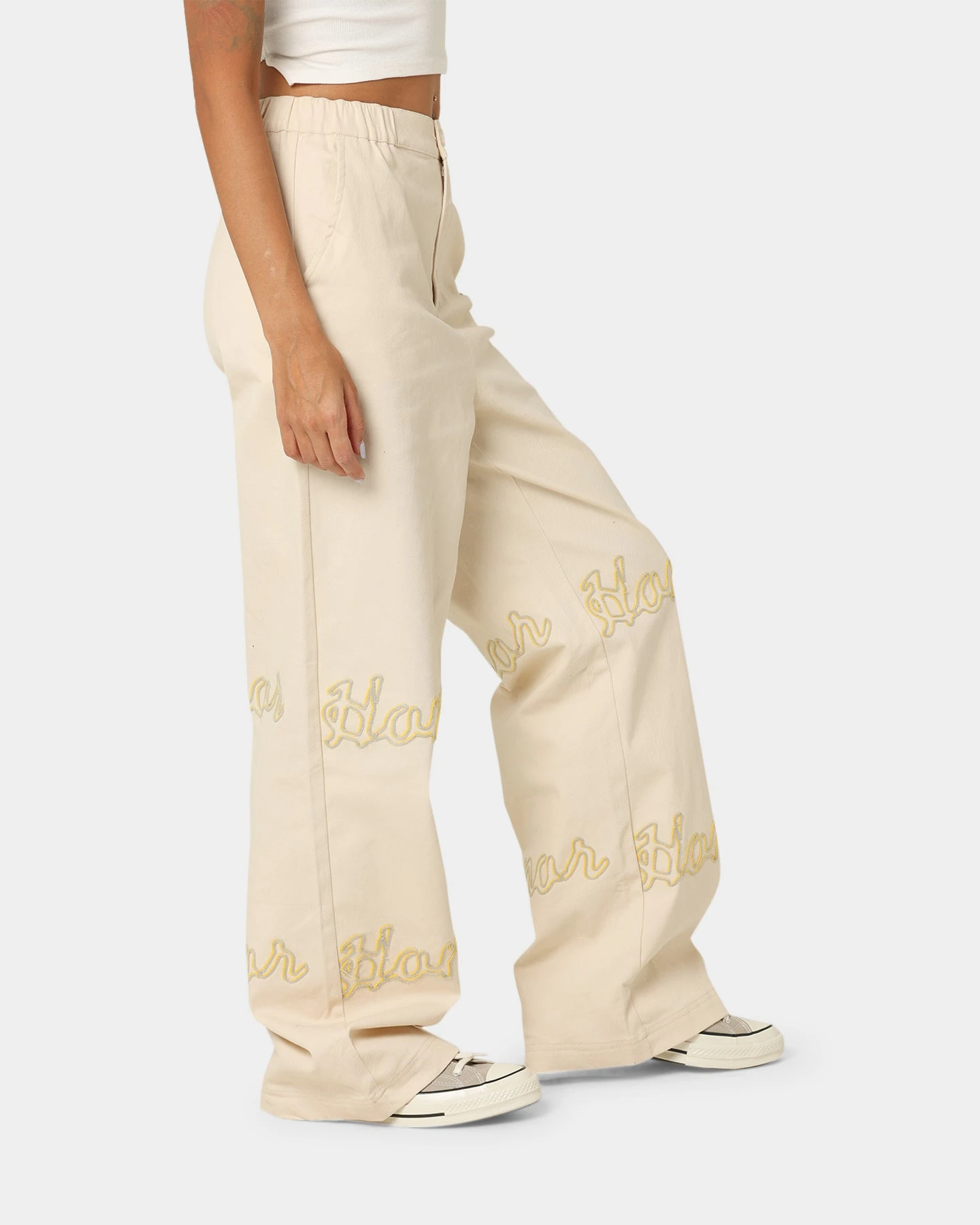 Honor The Gift Women's Hollywood Pants Cream 7 Honor The Gift Women's Hollywood Pants Cream - Image 5