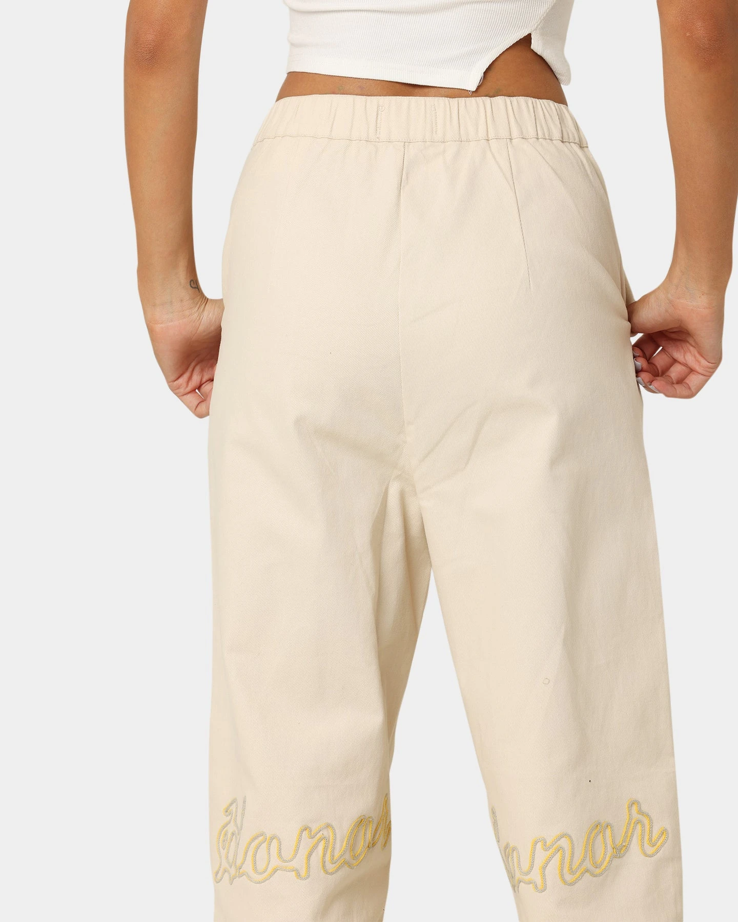 Honor The Gift Women's Hollywood Pants Cream 10 Honor The Gift Women's Hollywood Pants Cream - Image 8