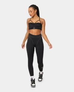 Reebok Women's Cardi B X Reebok High Rise Tights Black 12 Reebok Women's Cardi B X Reebok High Rise Tights Black -Sportswear Women Store 03009749 YB001 womens 020