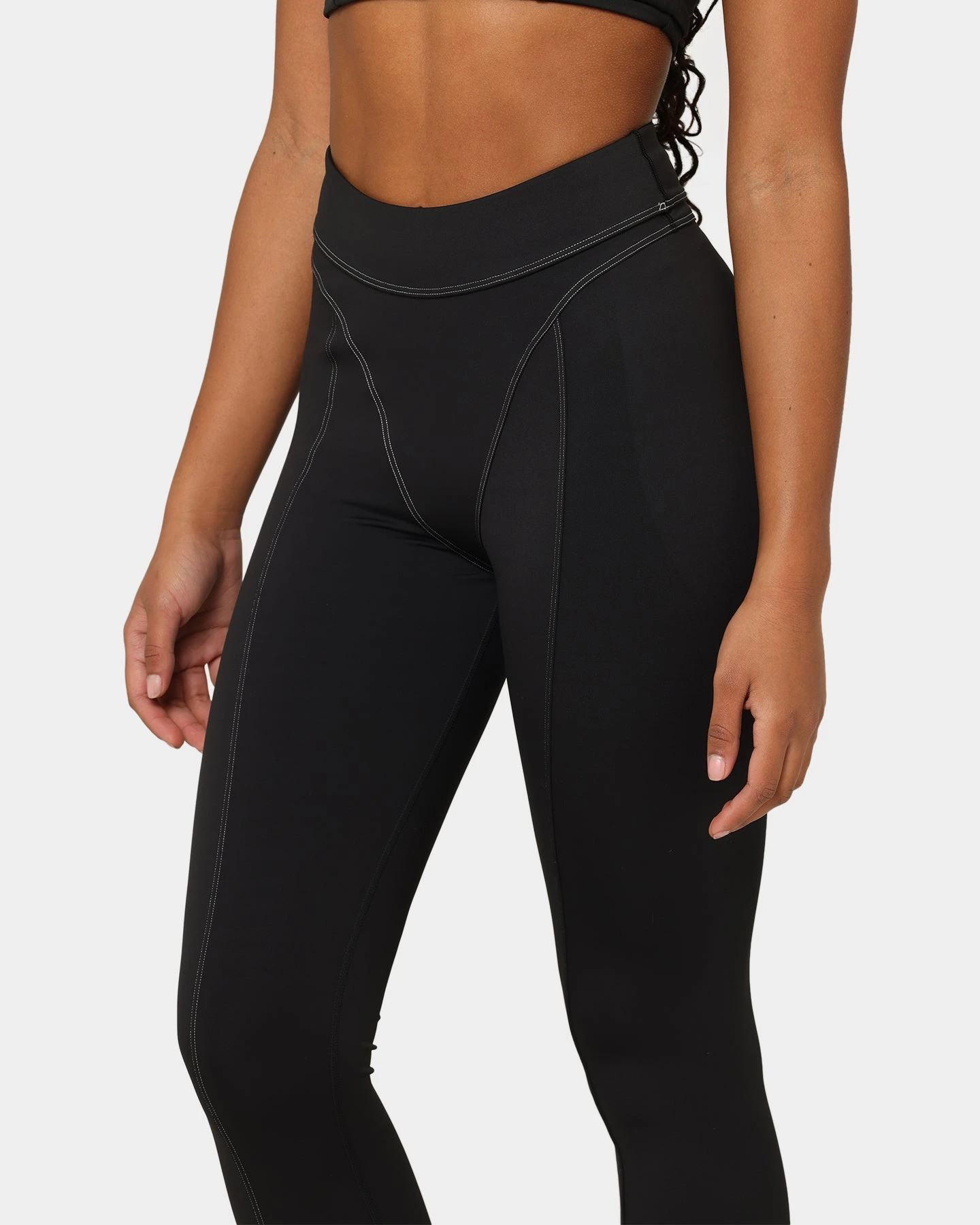 Reebok Women's Cardi B X Reebok High Rise Tights Black 9 Reebok Women's Cardi B X Reebok High Rise Tights Black - Image 7