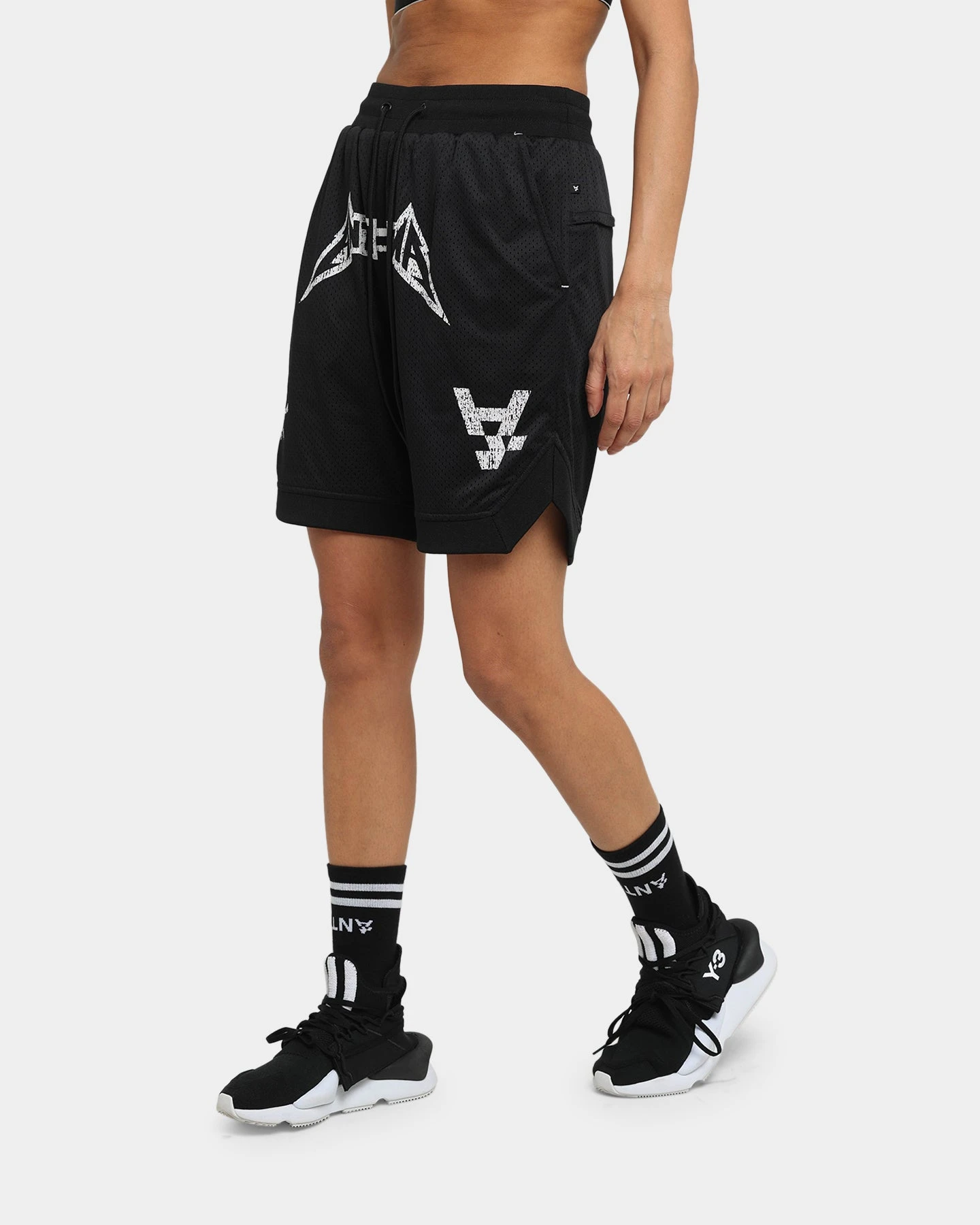 The Anti Order Heavy Metal Basketball Shorts Black/White 3 The Anti Order Heavy Metal Basketball Shorts Black/White