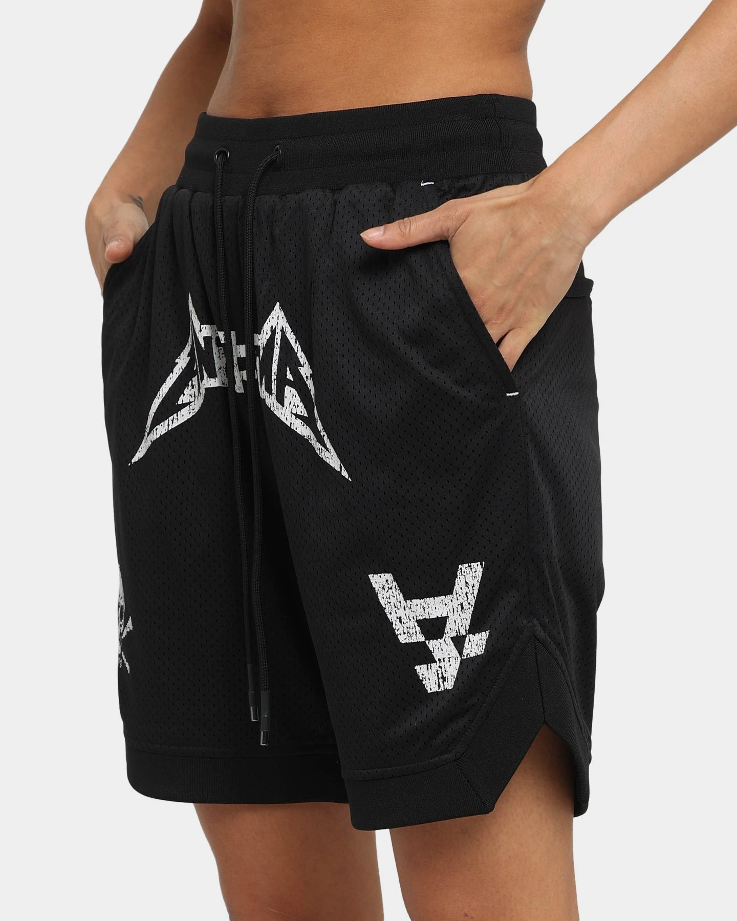 The Anti Order Heavy Metal Basketball Shorts Black/White 6 The Anti Order Heavy Metal Basketball Shorts Black/White - Image 4