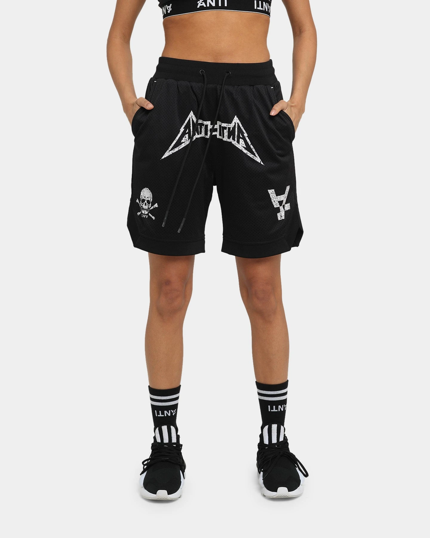 The Anti Order Heavy Metal Basketball Shorts Black/White 9 The Anti Order Heavy Metal Basketball Shorts Black/White - Image 7