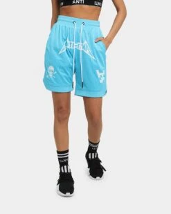 The Anti Order Heavy Metal Basketball Shorts Cyan