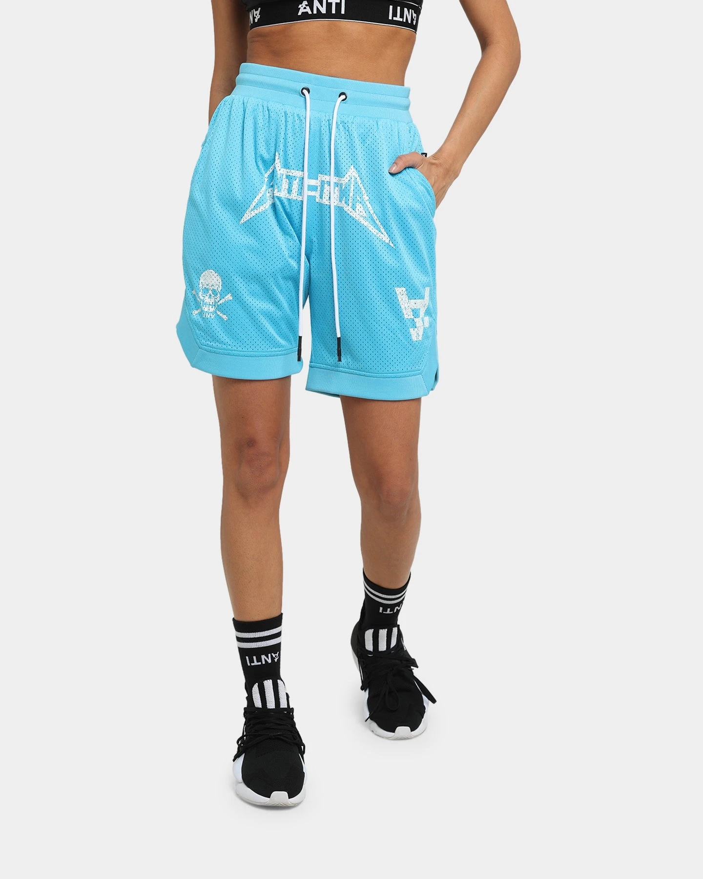 The Anti Order Heavy Metal Basketball Shorts Cyan 2 The Anti Order Heavy Metal Basketball Shorts Cyan