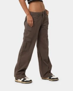 X-Girl Work Cargo Pants Smoke -Sportswear Women Store 03010228 YS307 womens 0050