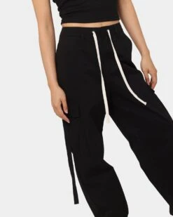 MNML Women's Baggy Cargo Pants Black -Sportswear Women Store 03010298 YB001 womens 0030