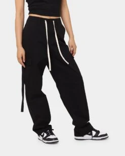 MNML Women's Baggy Cargo Pants Black -Sportswear Women Store 03010298 YB001 womens 0050