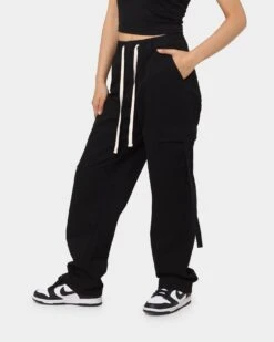 MNML Women's Baggy Cargo Pants Black -Sportswear Women Store 03010298 YB001 womens 0060