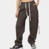 MNML Women's Baggy Cargo Pants Charcoal -Sportswear Women Store 03010298 YC300 womens 0010