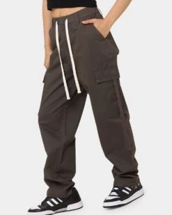 MNML Women's Baggy Cargo Pants Charcoal -Sportswear Women Store 03010298 YC300 womens 0040