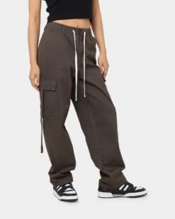 MNML Women's Baggy Cargo Pants Charcoal -Sportswear Women Store 03010298 YC300 womens 0050