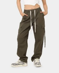 MNML Women's Baggy Cargo Pants Khaki