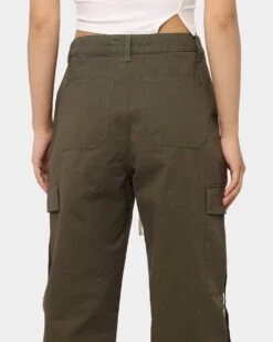 MNML Women's Baggy Cargo Pants Khaki 17 MNML Women's Baggy Cargo Pants Khaki -Sportswear Women Store 03010298 YK001 womens 0080