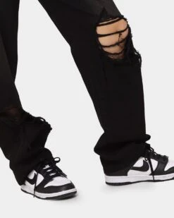 MNML Women's Baggy Distressed Jeans Vintage Black -Sportswear Women Store 03010299 YV009 womens 0030