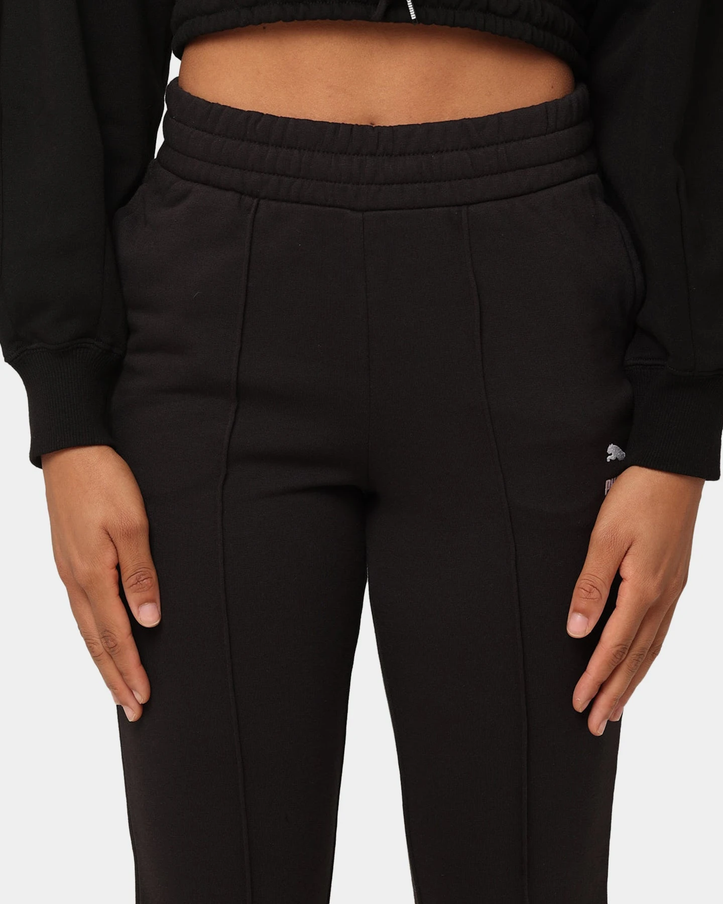 Puma Women's Classics Flared Trackpants Puma Black 9 Puma Women's Classics Flared Trackpants Puma Black - Image 7
