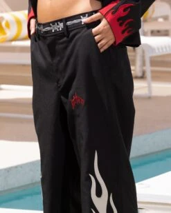 Loiter Western Trouser Black -Sportswear Women Store 03011306 YB001 womens 0000040